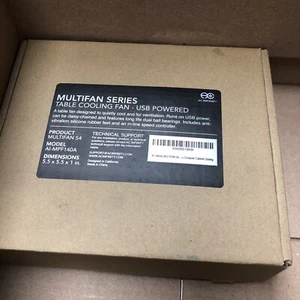 AC INFINITY MULTIFAN SERIES TABLE COOLING FAN-USB POWERD MODEL MI-MPF140A - Picture 1 of 8