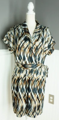 NEW Worthington Womens Size 16 Lined Faux Wrap V-Neck Dress Career Casual NWT - Image 1 of 4