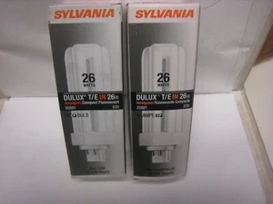 2 Sylvania Dulux T/E IN 26W Compact Florescent 20881 4 Pin GX24Q-2 - Picture 1 of 3