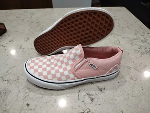 Vans Slip On Pink Checkered Classic Sneakers Women's Size 5 - Picture 1 of 5