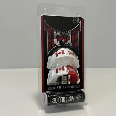 TapOut All Sports Adult 2 Pack Canada Teeth Mouth Guards Athlete 12+ Years NEW - Imagem 1 de 3