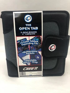OPEN TAB 3 RING BINDER 3-Inch CAPACITY Black - Imagen 1 de 4
