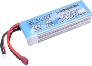 Glacier 14.8V LiPo Battery 5S 30C 3300mAh Lipos with T Plug Connector - Picture 1 of 1