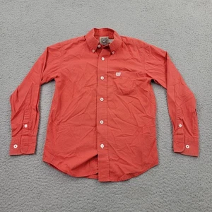 Cinch Boys Shirt Small (6/8) Orange Pocket Button Down Long Sleeve - Picture 1 of 10