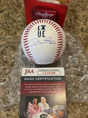 RANGER SUAREZ PHILADELPHIA PHILLIES CITY CONNECT LOVE SIGNED BASEBALL JSA COA - Image 1 of 3