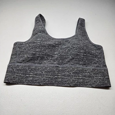 Sutiã esportivo feminino Under Armour grande cinza geométrico sem fio racerback - Imagem 1 de 4