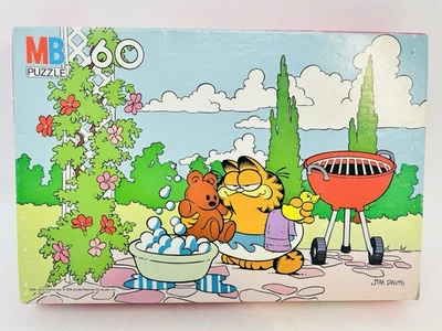 Garfield Pooky VTG 1978 MiltonBradley 16"x11" 60 Piece Puzzle Jim Davis NEW - Image 1 of 2