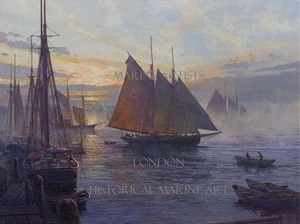 MAARTEN PLATJE - Departure at First Light New England 1907 Ltd Edition on Paper - Picture 1 of 1