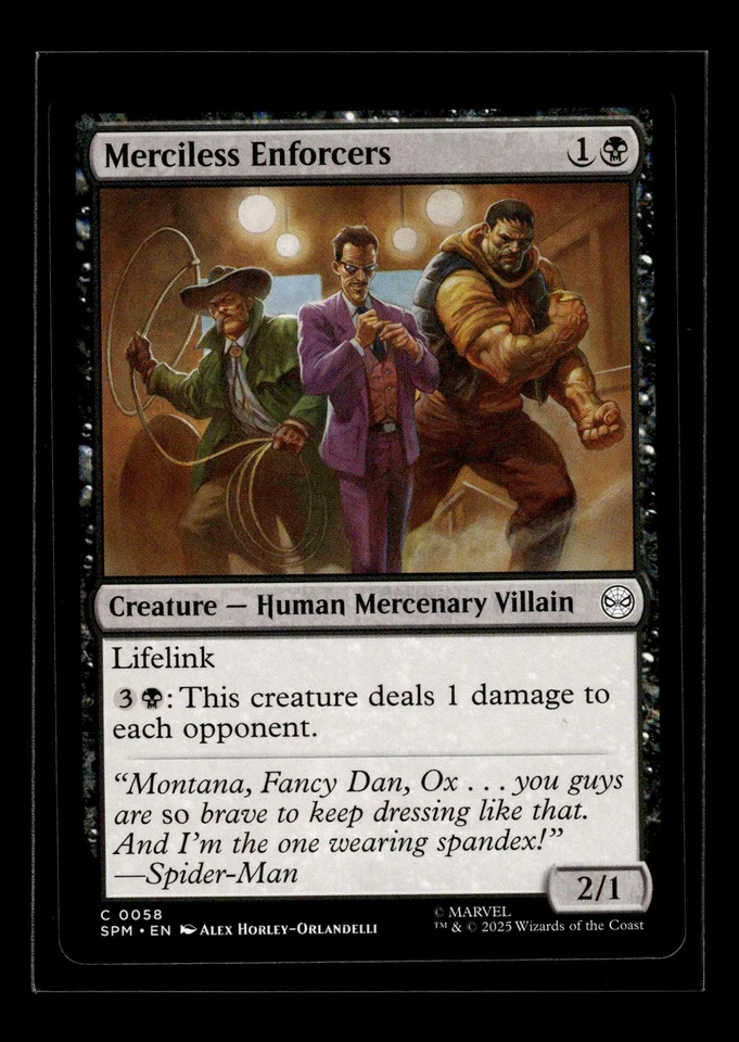 MERCILESS ENFORCERS Marvel's Spider-Man #58 SPM(NM+)(MTG) - Image 1 of 1