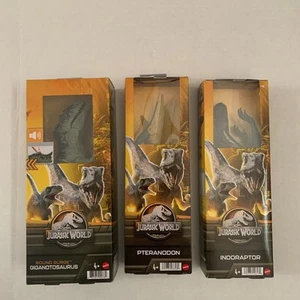 Jurassic World Sound Surge Giganotosaurus Pteranodon Indoraptor Dinosaur Figure - Picture 1 of 7