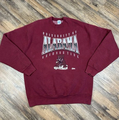 Salem Sportwear Sweatshirt Men's XL Alabama Crimson Tide Vintage 90s USA Made - Image 1 of 4