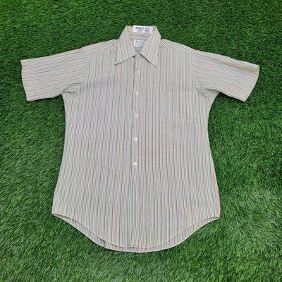 Винтажная цветная рубашка 80-х Van-Heusen Disco S/M 20x31 Rainbow - Изображение 1 из 4