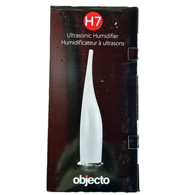 Elegant Objecto H7 Ultrasonic Humidifier with Essential Oil Insert, White NIB! - Image 1 of 4