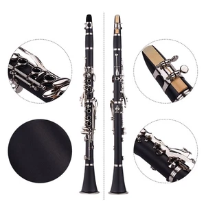 ABS 17-Key Clarinet Bb Flat With Carry Case Cleaning Cloth Mini XOPB - Picture 1 of 11