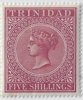 Trinidad Scott 57/ SG 113, MLH, CV $67.50, 5/ claret (1894), perf 14, XF. (a8008 - Image 1 of 3