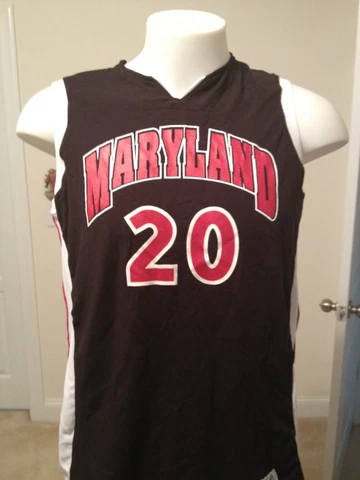 MARYLAND TERRAPINS BASKETBALL UNIFORM NO# 20 42 TOP 36 PANTS Cover