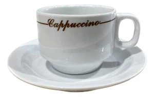 Set di 12 tazze e piattini per cappuccino, include due brocche per schiumare latte - Foto 1 di 5
