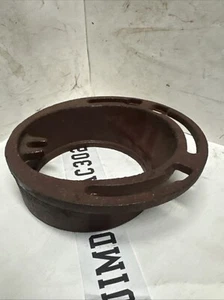 4" Cast Iron Toilet Offset Flange- 4x2 Cast Iron Floor Flange Inside Calk/Caulk - Picture 1 of 2