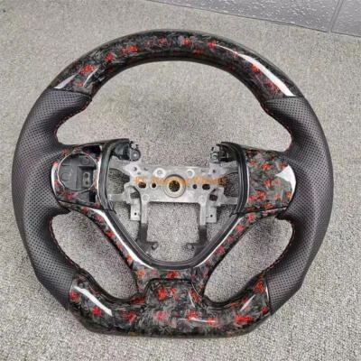 Volante personalizado de fibra de carbono Blue Forge para Honda Civic 9ª generación 2015 Foto 1 de 2