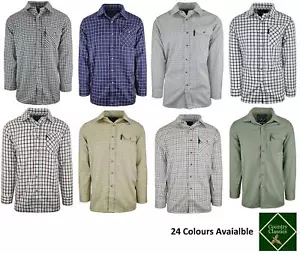 Country Classics Mens Long Sleeve Quality Check Shirt Cotton Work  26 Colours - Picture 1 of 99