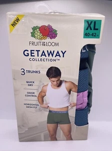 Fruit of the Loom Men's Getaway Collection Boxer Briefs, 3PK XL40-42 Mixed New - Picture 1 of 7
