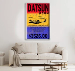 1970 Datsun 240Z Classic Sports Car Engineered For Safety 24x36, 11x17 Poster - Picture 1 of 4