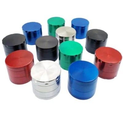 Molinillo de tabaco de metal de 4 capas aleación de zinc hierba seca hierbas especias trituradora para fumar Foto 1 de 4