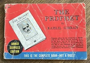 The Prophet By Kahlil Gibran Armed Services Edition Pamphlet - RARE - Picture 1 of 12