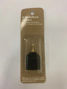 RadioShack GoldPlated YAdapter 1/8 Inch Stereo Jackto1/8 Inch Stereo Plug - Picture 1 of 8
