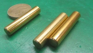 Brass Dowel Shear Pins 5/16" Dia x 1 1/2" Length, 3 Pcs - Picture 1 of 16