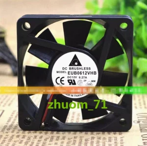 1PC Delta EUB0612VHB 6CM 6015 12V 0.27A 2-Pin Silent chassis cooling fan - Picture 1 of 3