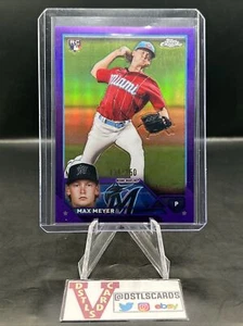 2023 Topps Chrome - MAX MEYER ROOKIE PURPLE /250 #104 Miami Marlins - Picture 1 of 3