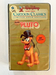 Walt Disney Cartoon Classics Limited Gold Edition Pluto VHS - Picture 1 of 3
