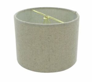Sand Linen 5 Inch Barrel Style Clip on Chandelier Shade