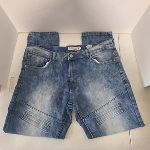 Akademiks Jeanius Men’s Jeans Distressed Blue Jeans Size 30x32 - Imagen 1 de 5