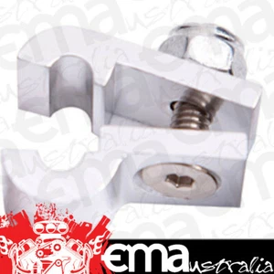 Aeroflow AF157-15S Billet P Style Clamp -12 Braid Silver 24mm ID Or 7/8" ID - Picture 1 of 3
