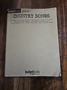 Country Songs  Budget Books - Picture 1 of 1