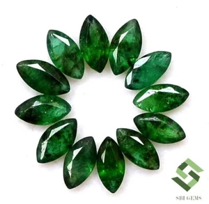 5x2.50 mm Natural Emerald Marquise Cut Lot 12 Pcs 1.66 CTS Loose Gemstones - Picture 1 of 5