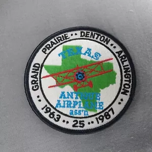 Texas Antique Airplane Ass'n Grand Prairie Denton Arlington 3.5" Sew On Patch - Picture 1 of 2