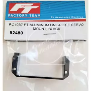 Factory Team Assoc RC10B7 FT Black Aluminum One-Piece Servo Mount #92480 - Picture 1 of 2