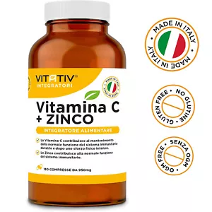 VITATIV ® Vitamina C 1000 mg + Zinco 180 Compresse - Integratore Alimentare - Foto 1 di 6