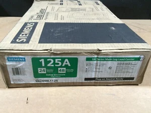 Siemens SN2448L1125 SN Series 125 Amp 24 Espacios 48 Circuitos Tapón Principal Enchufable... - Imagen 1 de 7
