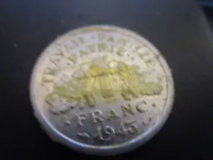 1943 France - 1 Francs - taped - Picture 1 of 2