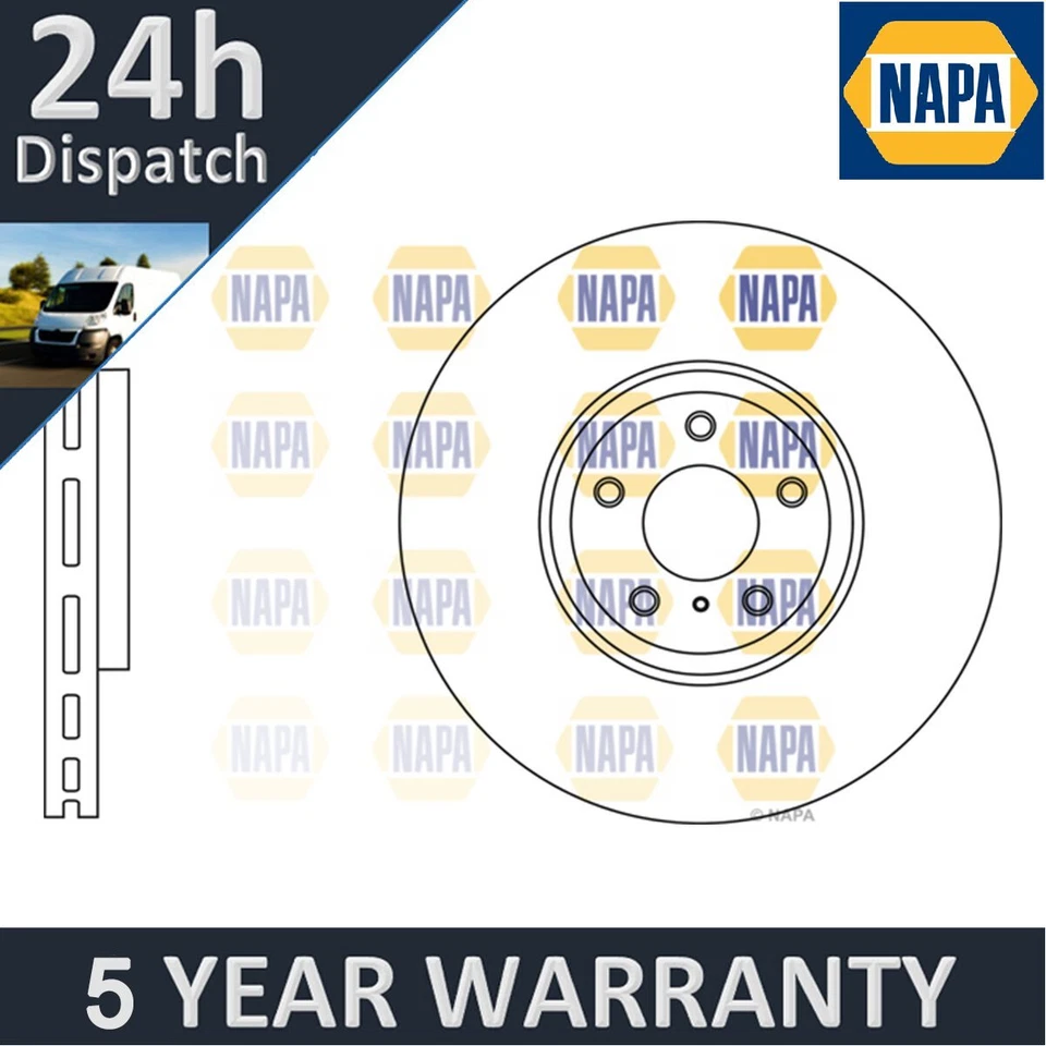Fits Nissan 370Z Infiniti FX QX70 Q70 M G EX Q60 Q50 NAPA Front Brake Disc - Изображение 1 из 4
