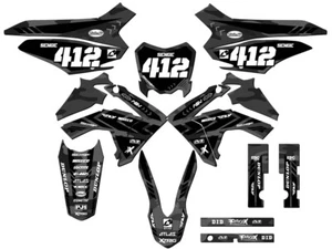 2013-2018 CRF 125 APACHE Grey Senge Graphics Kit Compatible with Honda - Picture 1 of 10