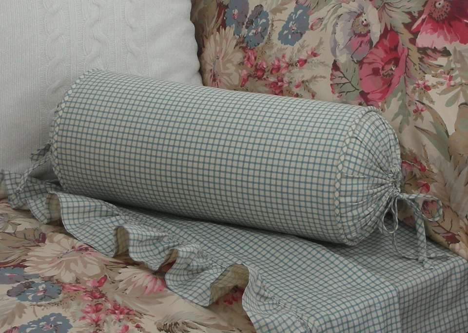 NUEVO Collar Almohada Rollo Cuello Cuadros Jardín Costero Ralph Lauren Personalizado Foto 1 de 1