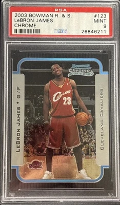 2003 Bowman Chrome дебютант Леброн Джеймс PSA 9 Cavaliers - Изображение 1 из 3