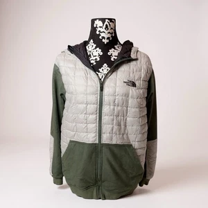 Chaqueta Hombre Northface Talla Grande Verde Y Gris Color Block - Imagen 1 de 7