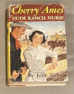 VTG Cherry Ames Dude Ranch Nurse | Julie Tatham 1953 | Book #14 1st Ed. - Foto 1 di 10