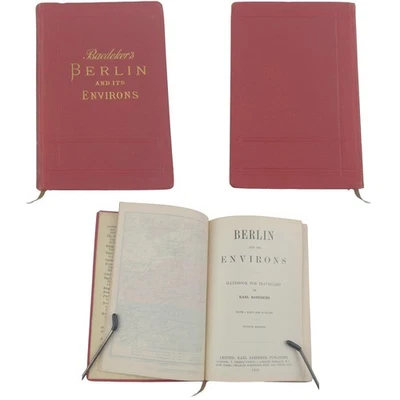 Baedeker’s Berlin and Its Environs by Karl Baedeker (1910) 4th Edition Maps - Image 1 of 4